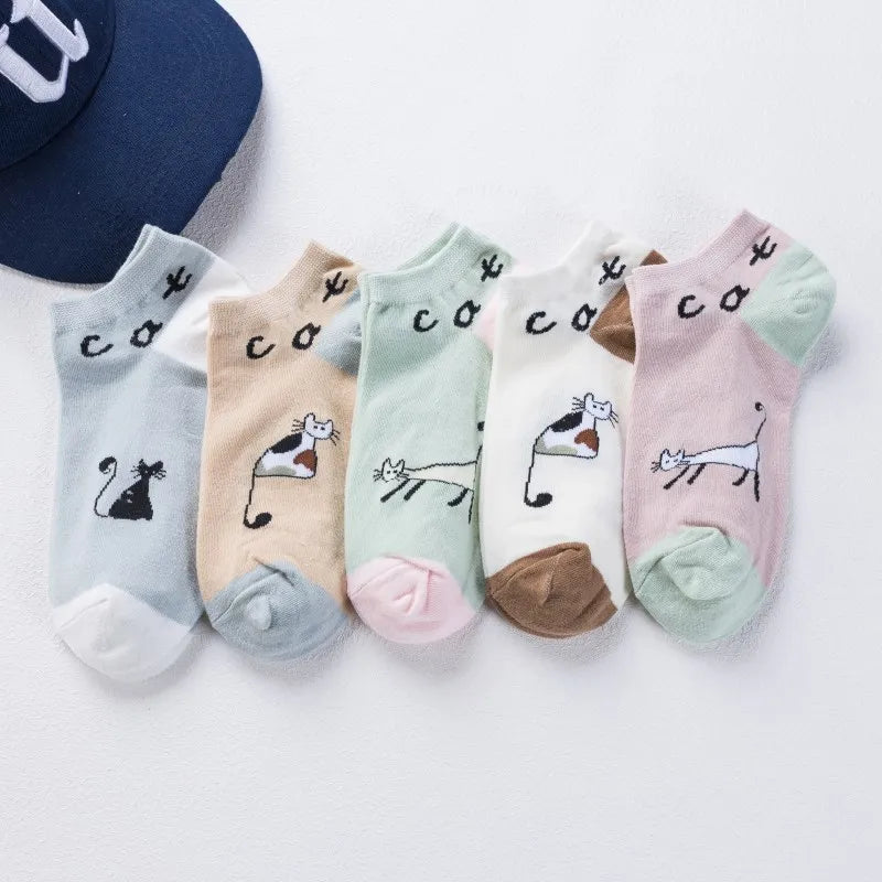 Adorable Cat-Themed Ankle Socks for Fashion-Forward Women - Image 12