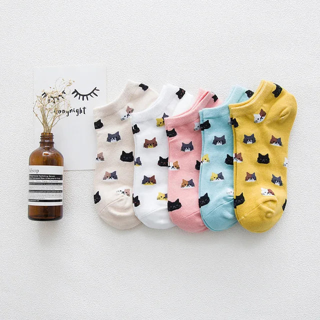 Adorable Cat-Themed Ankle Socks for Fashion-Forward Women - Image 13
