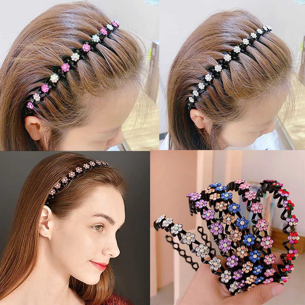 Elegant Non-Slip Rhinestone Hairbands – Stylish Accessories - Image 5