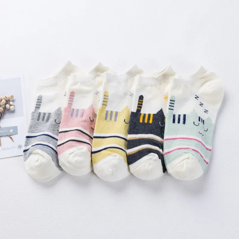 Adorable Cat-Themed Ankle Socks for Fashion-Forward Women - Image 14