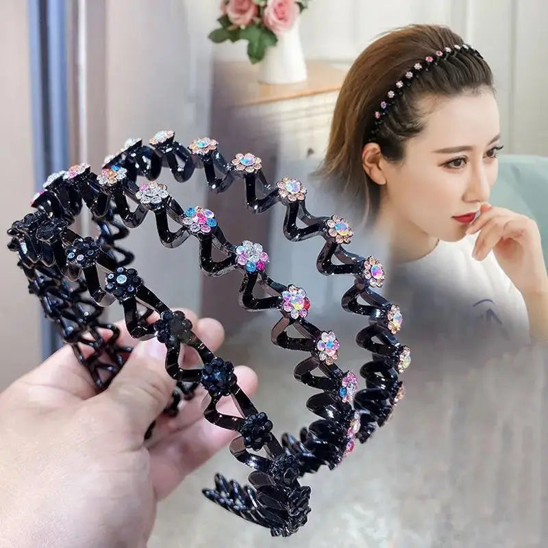 Elegant Non-Slip Rhinestone Hairbands – Stylish Accessories - Image 2