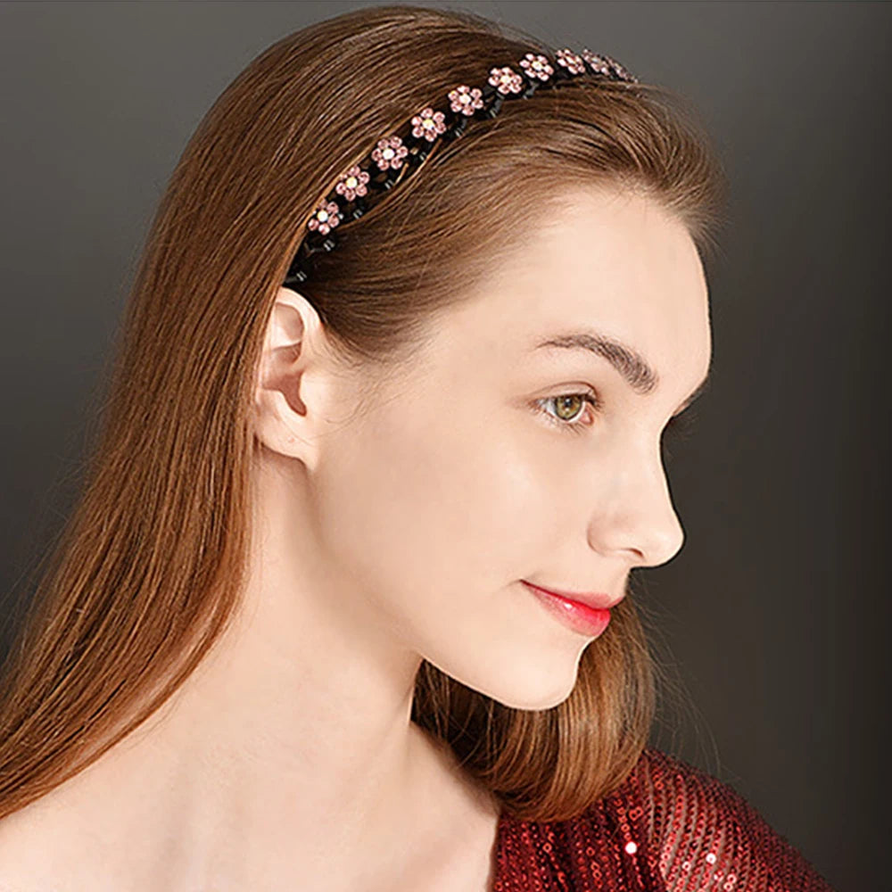 Elegant Non-Slip Rhinestone Hairbands – Stylish Accessories - Image 4