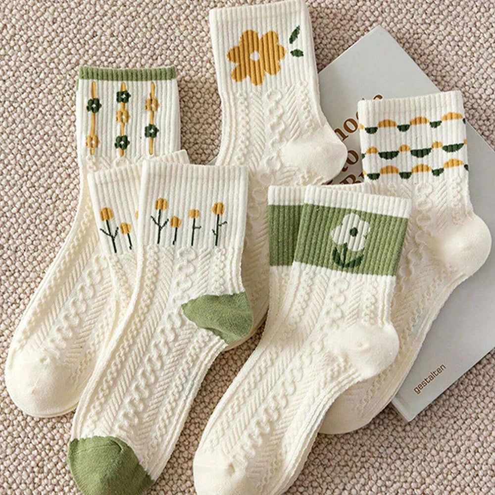 Women's Cartoon Socks – Creative and Fashionable Printed Mid-Length Socks - Image 6