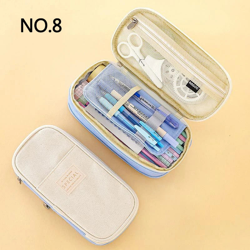 Creative Large Capacity Double-Layer Pencil Case - Image 17