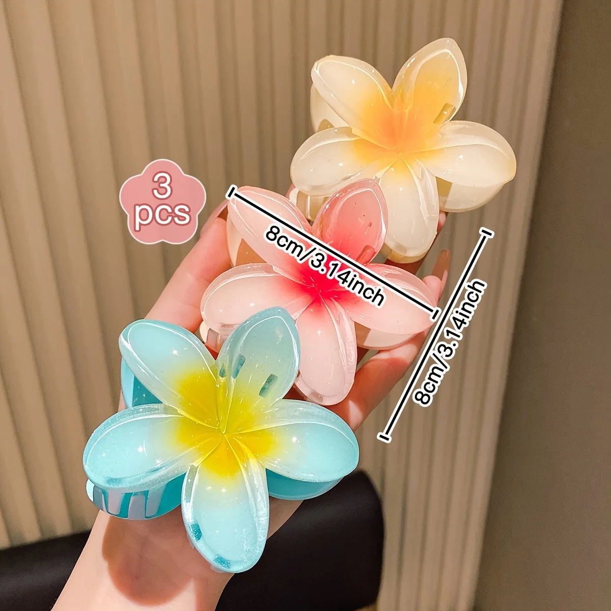 Vibrant Floral Hair Claws – Elegant Accessories for Every Occasion - Image 2