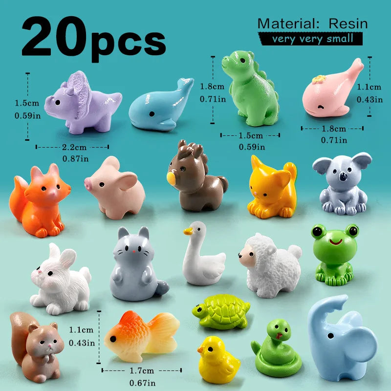 10Pcs Easter Animal Figurines Set - Image 26