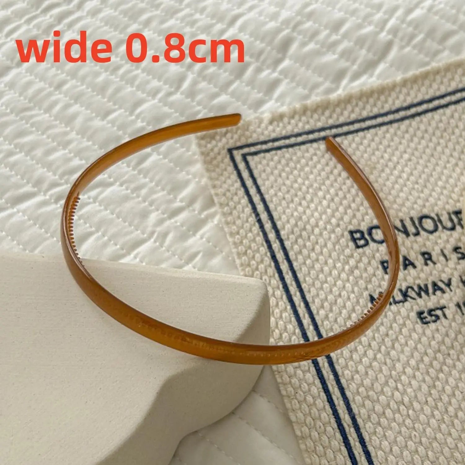 Plastic Translucent Hair Head Hoop Band – Non-slip Tooth Hairband - Image 9