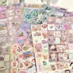 Y2K Glitter Laser Stickers – Kawaii Decorations for Accessories