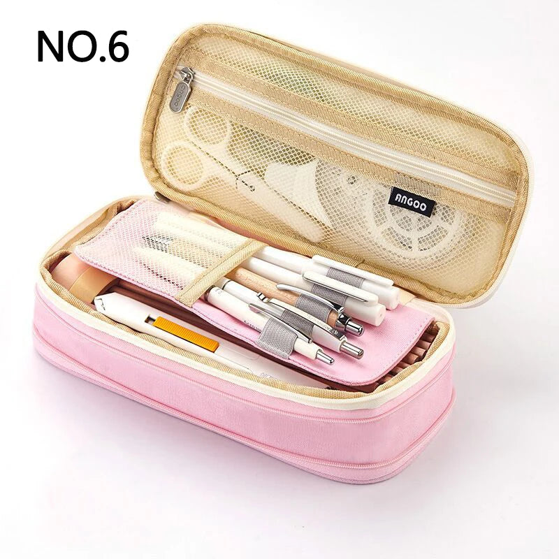 Creative Large Capacity Double-Layer Pencil Case - Image 20
