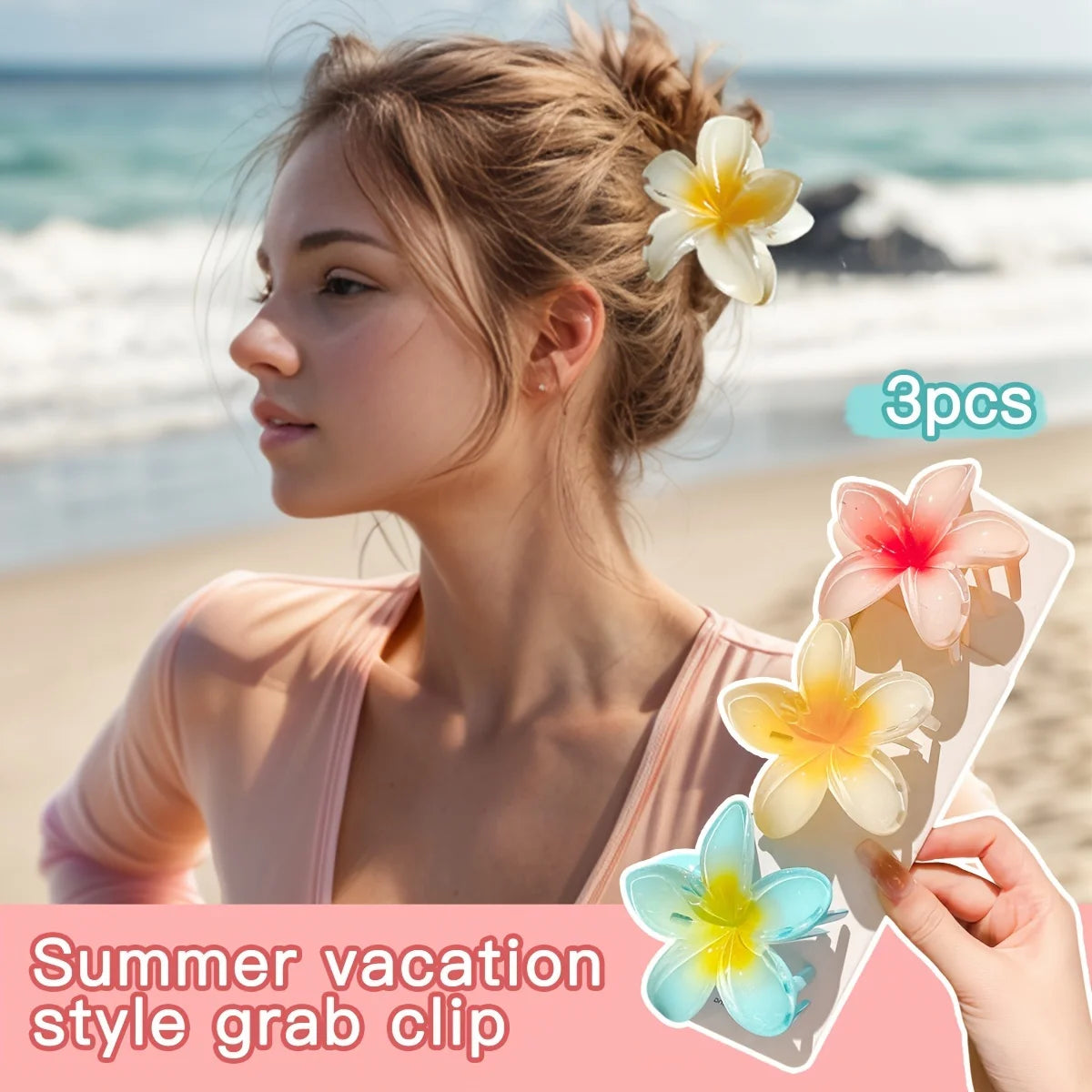 Vibrant Floral Hair Claws – Elegant Accessories for Every Occasion - Image 3