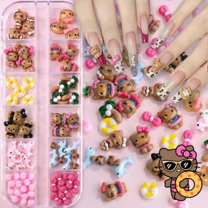 Hello Kitty Nail Charms – Kawaii Resin Accessories