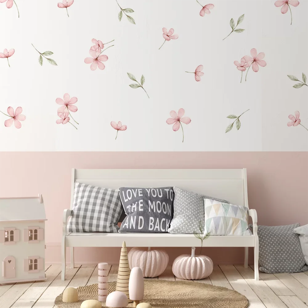 Watercolor Meadow Floral Wall Sticker
