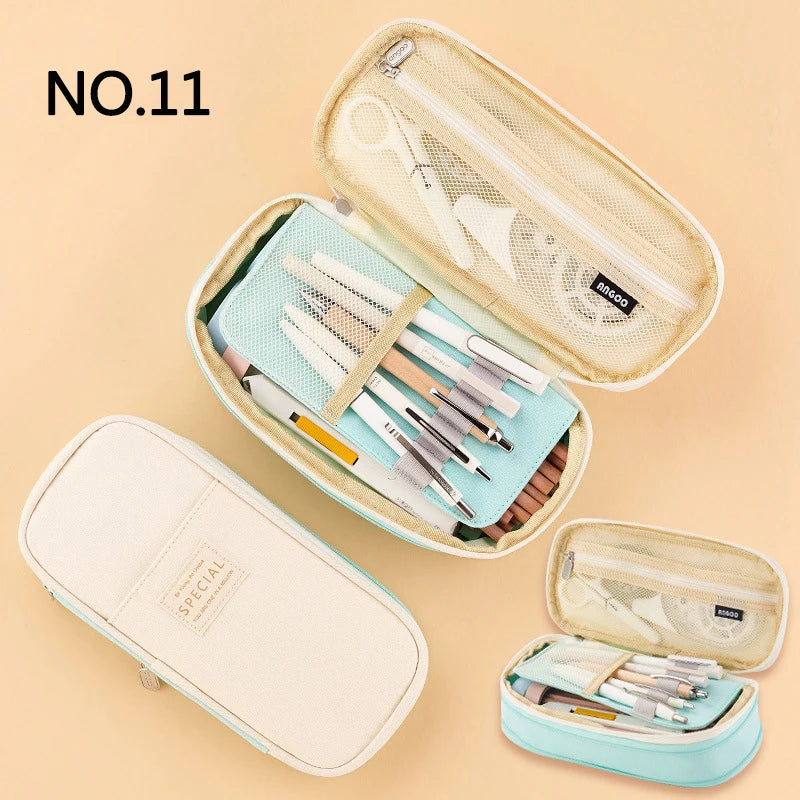 Creative Large Capacity Double-Layer Pencil Case - Image 19