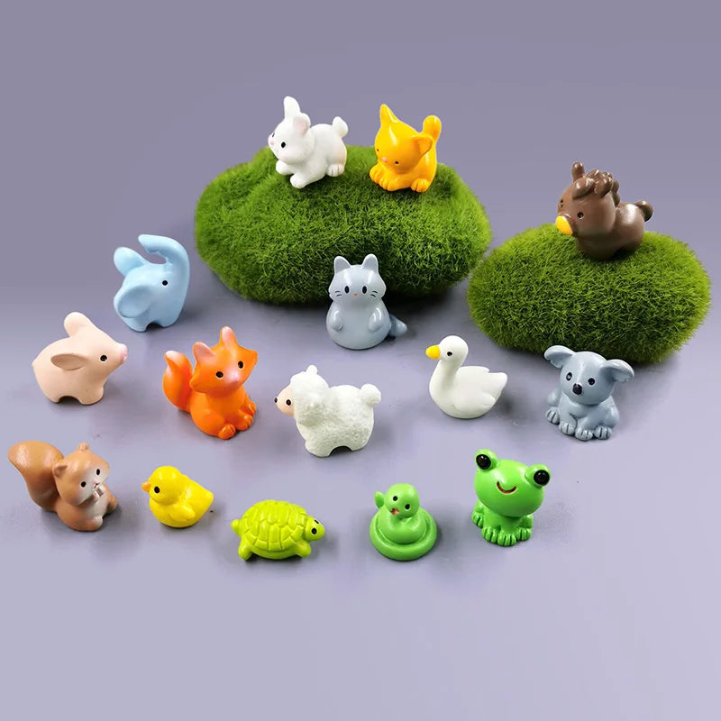 10Pcs Easter Animal Figurines Set - Image 2