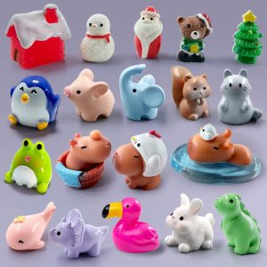 10Pcs Easter Animal Figurines Set