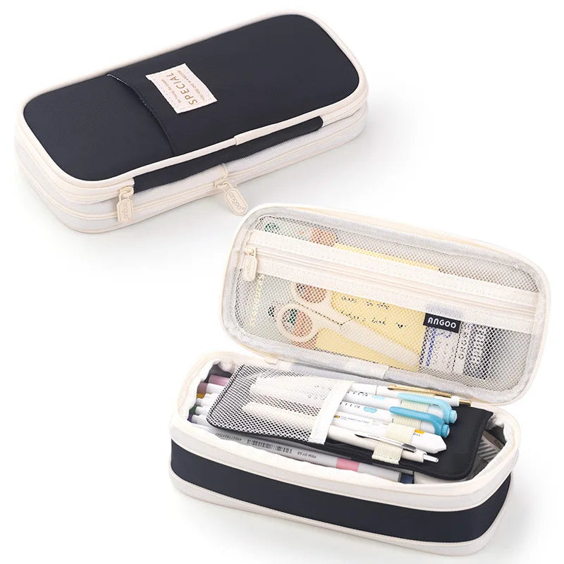 Creative Large Capacity Double-Layer Pencil Case - Image 7