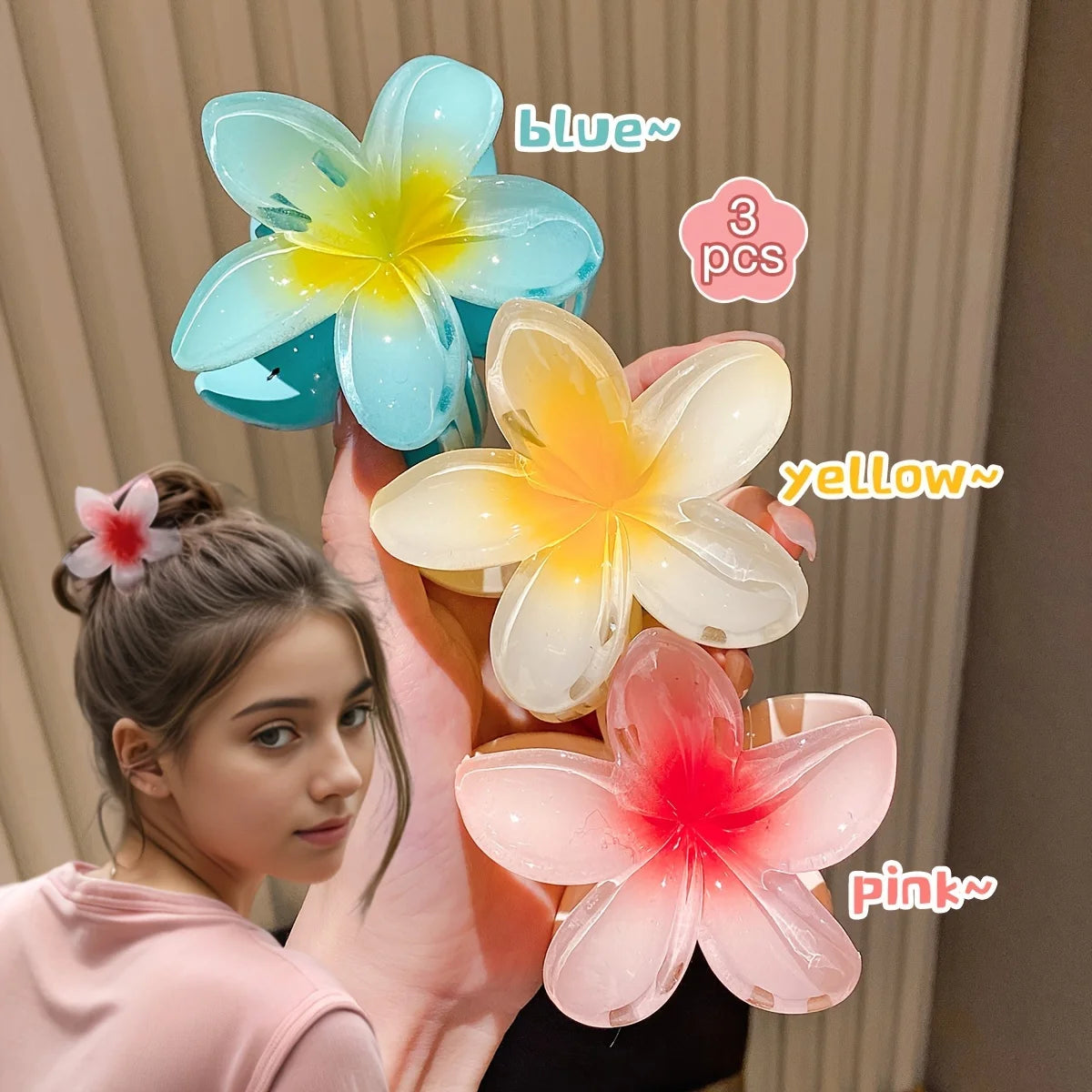 Vibrant Floral Hair Claws – Elegant Accessories for Every Occasion - Image 5