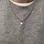 Simple Trendy Star Hollow Choker Necklace
