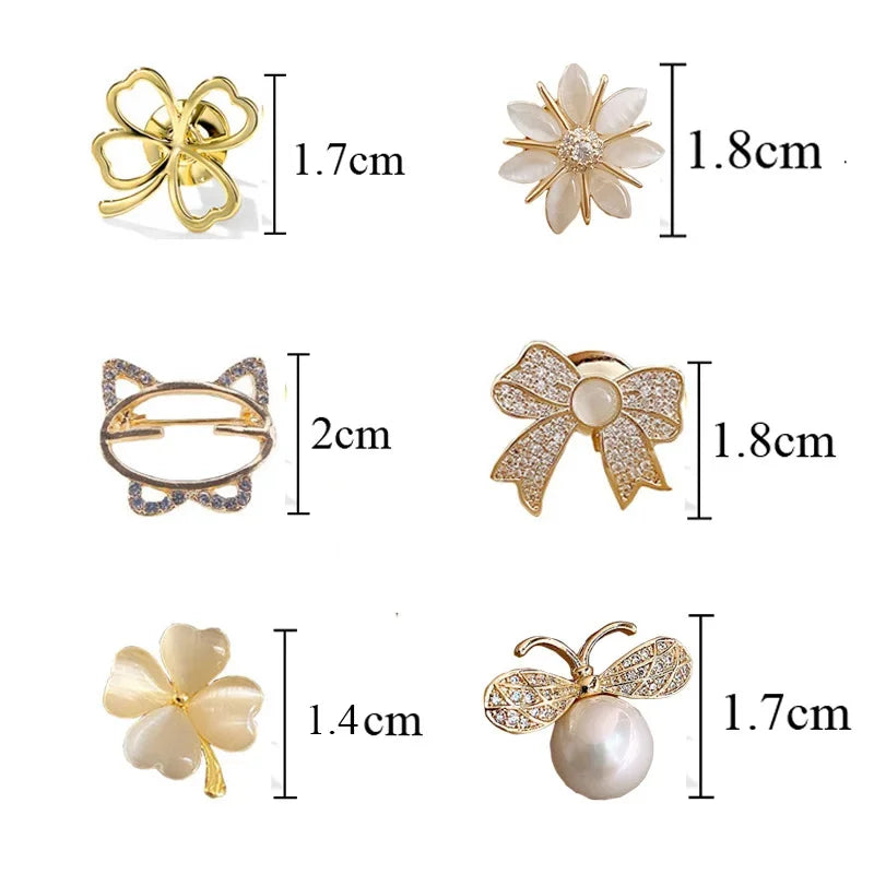 Elegant Flower Bow Brooch Set – Perfect Accessories for Every Outfit - Image 4
