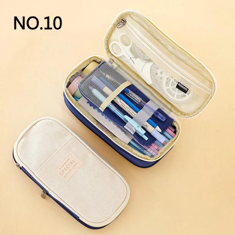 Creative Large Capacity Double-Layer Pencil Case - Image 11