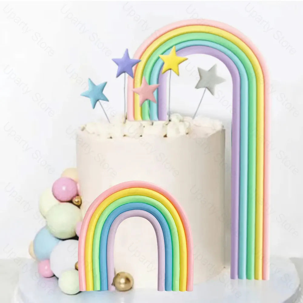 2 Packs Rainbow Cake Toppers - Image 2