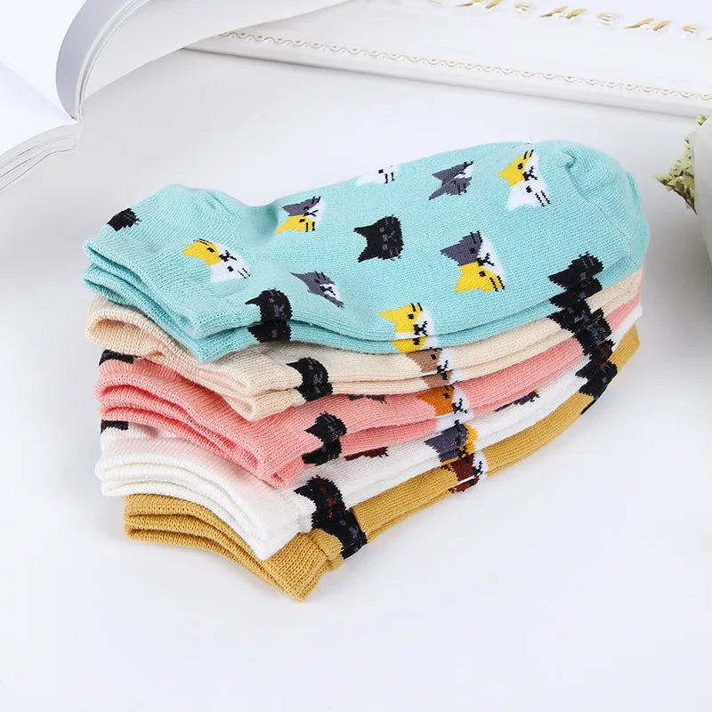 Adorable Cat-Themed Ankle Socks for Fashion-Forward Women - Image 3