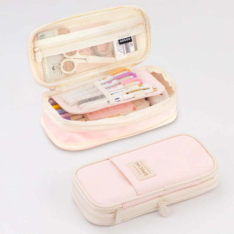 Creative Large Capacity Double-Layer Pencil Case - Image 3